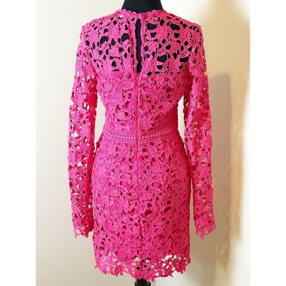 ENDLESS ROSE LONG SLEEVE LACE MINI DRESS M - Picture 9 of 15